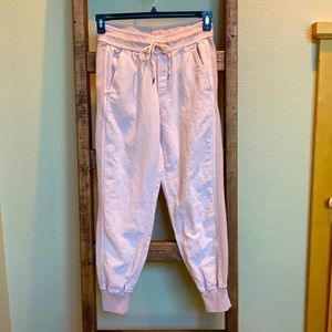 Gap XS Women’s joggers.  Linen cotton blend pink